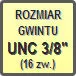 Piktogram - Rozmiar gwintu: UNC 3/8" (16zw.)